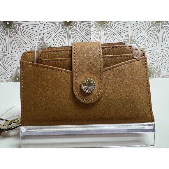 NWT Steve Madden tan bifold wallet/wristlet with detachable card case - Picture 3 of 6
